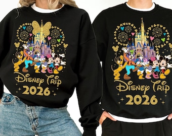 Custom Disney Trip 2026 Shirt, Disney Trip Sweatshirt, Disney Family Vacation Hoodie, Disney Family Matching Shirt, Disney World Shirt 2026