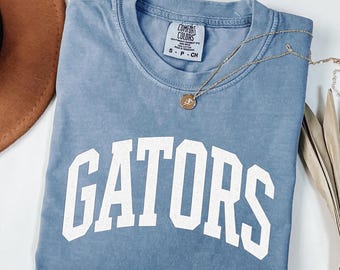 Comfort Colors® Vintage Gators Shirt, Gators Game Day Sweatshirt, College Spirit Gators Mascot Shirt, Gameday Shirt, Mascot Gators Shirt