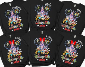 Custom Disney Trip 2026 Shirt, Disney Trip Sweatshirt, Disney Family Vacation Hoodie, Disney Family Matching Shirt, Disney World Shirt 2026
