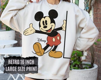 Disney Vintage Mickey Mouse Sweatshirt, Vintage Disney Mickey Mouse Shirt, Disneyworld Holiday Vacation Sweatshirt, Disney Retro Hoodie