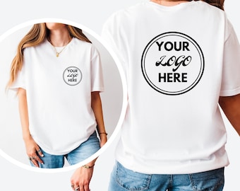 T-shirts met bedrijfslogo op maat, sweatshirts met eigen ontwerp, shirts met gepersonaliseerd logo, shirts met dubbelzijdige print op maat, shirts met tekst op maat