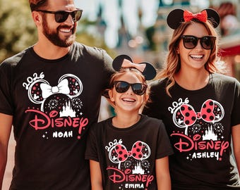 Custom Disney 2026 Shirt, Disney Castle 2026 Sweatshirt, Disney World Tee, Disney 2026 Trip Shirt, Disney Family Matching Sweater or Hoodie