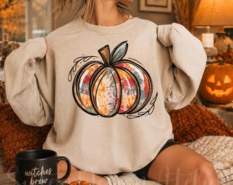 Jesienne koszule damskie, koszulki z nadrukiem dyni na Halloween, bluza z dynią na Święto Dziękczynienia, uroczy jesienny T-shirt na Święto Dziękczynienia
