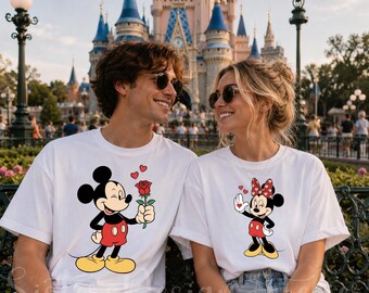 Koszulka Disney Vacation, Sweter dla pary Myszki Miki i Minnie, Koszulka Disney Honeymoon, Koszulki Disney do kompletu, Bluza Disney Trip dla pary i rodziny