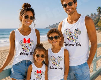 Disney Vacation Squad Tank Top, Mickey and Friends Family Tee, Disney Trip Unisex and Kids Tanks, Disney Summer Vacation Tee