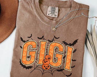 Comfort Colors® Halloween Gigi Shirt, Spooky Gigi Shirt, Gift for Gigi, Spooky Gigi Sweatshirt Halloween Shirt Gigi Sweatshirt Gift for Gigi