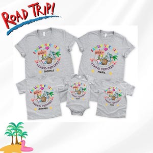 Chemise Souvenirs de vacances en famille 2025, Chemise famille personnalisée, T-shirts assortis pour la famille, T-shirts vacances d&#39;été, Chemises vacances en famille