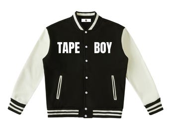 Supernatural Cloud Varsity Jacket | Unisex Streetwear Two-Tone Fleece Letterman Jacket, Cozy Graphic Bomber