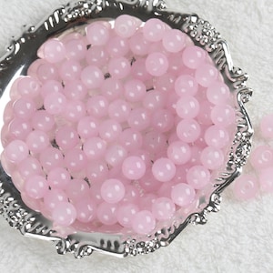 8 MM Bunte Glatte Glasperlen für die Schmuckherstellung, Halskette Perlen, Perlen Handarbeit, DIY Zubehör, Perlen für das Handwerk, Kawaii Perlen, DIY Fertigkeit