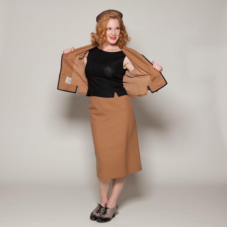 Vintage 1960s I Magnin Suit Forstmann Wool 3 Piece Fall Fashions