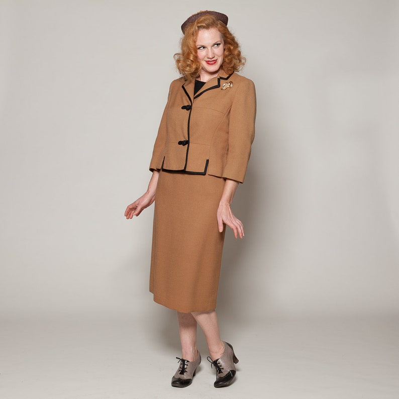 Vintage 1960s I Magnin Suit Forstmann Wool 3 Piece Fall Fashions