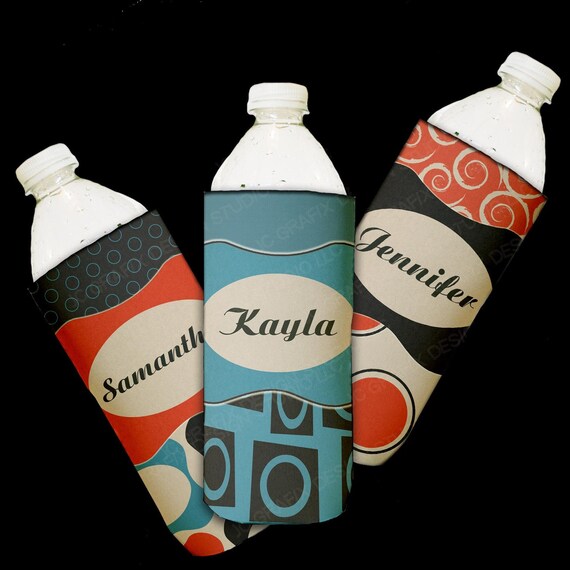 Items similar to Personalized Water Bottle Koozie Charmed Customize