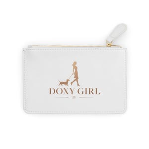 Doxy Girl Mini Clutch Bag, Perfect Gift for Dog Lovers, Ideal for Everyday Use, Travel Essentials, Trendy Accessory