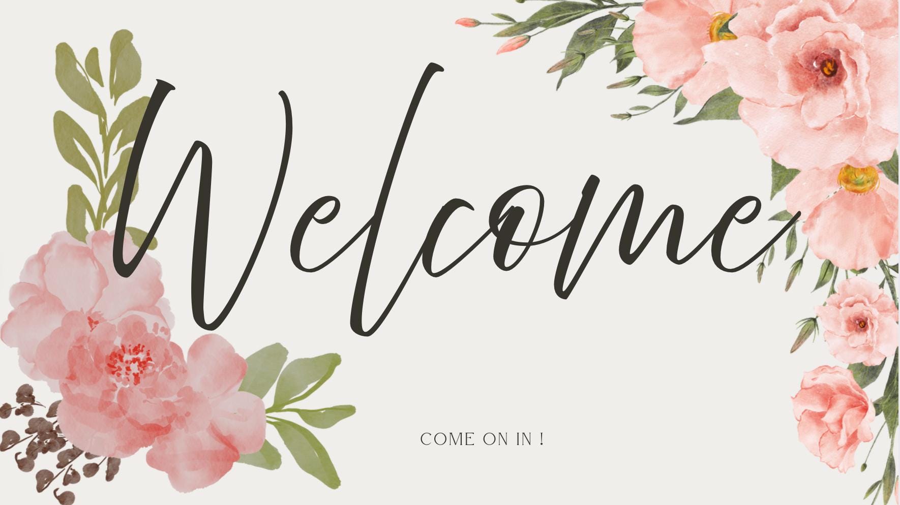 BASIC WELCOME SIGN - Etsy