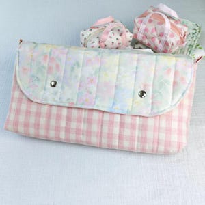 Padded Switch Carry Case,  Handmade Organic Cotton Travel Pouch with Divider, Eco Friendly Game Console Storage Bag, Gamer gift
