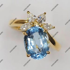Gorgeous Oval Cut Aquamarine Gemstone Ring Unique Design Ring 925 Sterling Silver Wedding Anniversary Ring Gift For Her Aquamarine Ring.