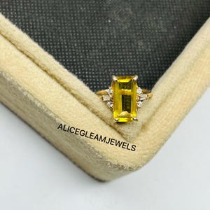 Gelber Saphir Ring Verführerischer Gelber Saphir Ring Handgemachter Ring 925 Sterling Silber Gelber Saphir Ring Herrlicher Gelber Saphir Ring für sie