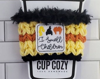 I smell children coffee cup cozy