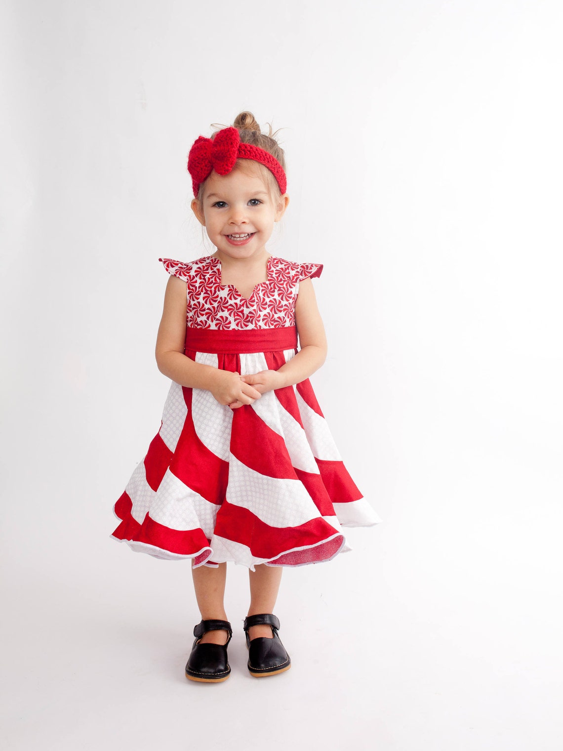 Peppermint Swirl Dress Candy Cane Dress Candy Dress Swirl Etsy
