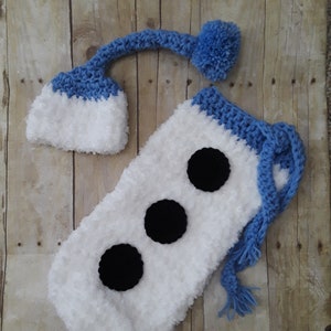 Snowman Christmas Prop, Snowman Swaddle Sack, Newborn Snowman Hat and Cocoon Set, Baby Snowman Costume, Baby Snowman Outfit