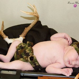 Baby gift for hunter, Baby Camouflage Outfit, Baby Camo Set, Baby Hunter Camo Hat and Diaper Cover, Baby Camouflage hat, Camo Baby Gift