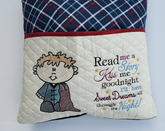 Kleine Jungen Lesekissen, Neuheit Kissen, Kinder Lesekissen, Taschenkissen