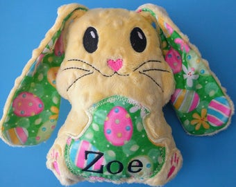 Stuffed bunny, Personalized bunny, Personalized Easter Bunny, Monogrammed Bunny