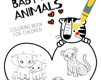 Libro da colorare per bambini con gli animali dello zoo: 19 adorabili e carinissimi disegni di animali da colorare e apprezzare!