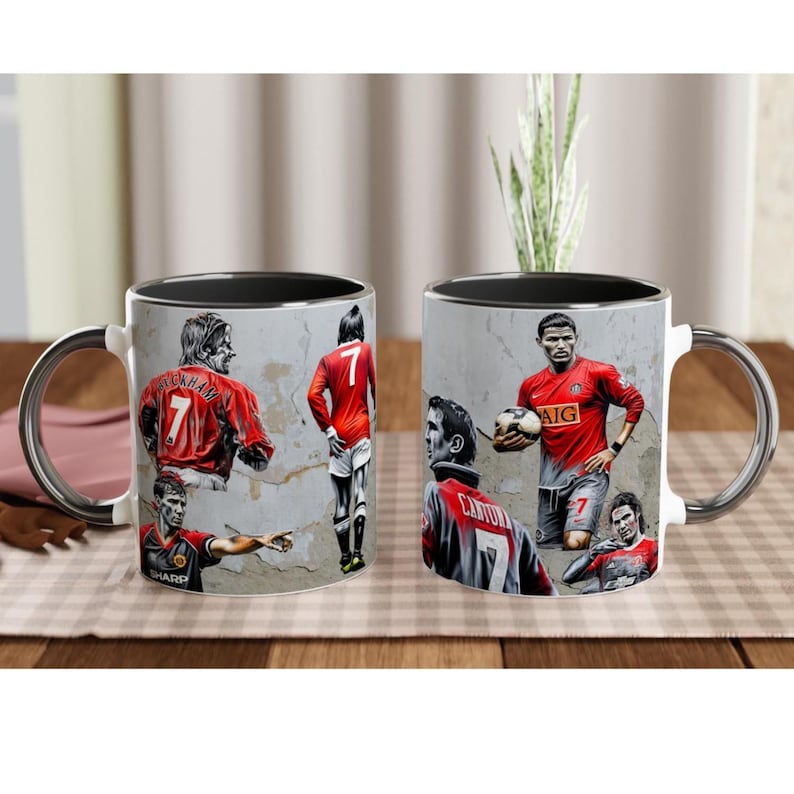MUFC Graffiti Mug with Magnificent 7s