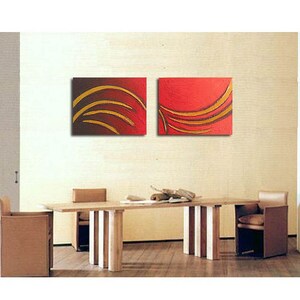 large Wall art canvas 40x16 inches huge wall art large wall art impasto painting impasto art kunst image 4