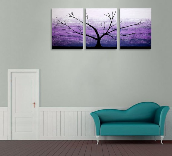 Three Canvas Tree Branch Art – shreestyle