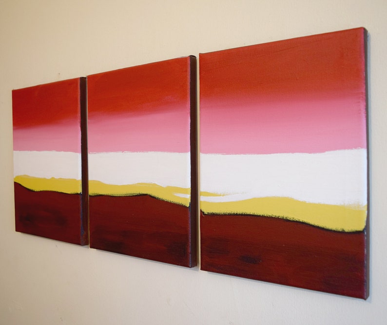 Extra Large Wall Art Triptych Huge Triptych Hanging Oversized Etsy