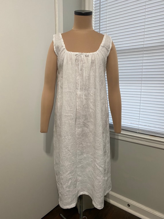 Regency Shift 1800s Chemise 19th Century Chemise Sleeveless - Etsy