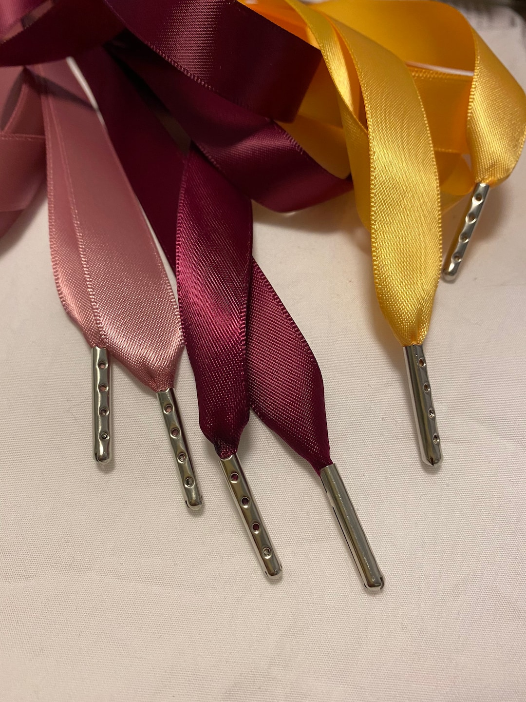 Satin Ribbon Corset Lacing, Lacing for Stays and Corsets, Double Sided Satin Ribbon Lacing