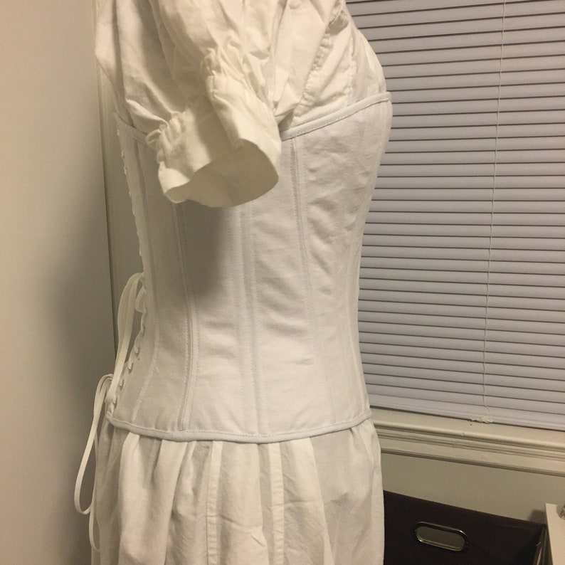 1860s corset civil war era corset victorian steampunk corset | Etsy