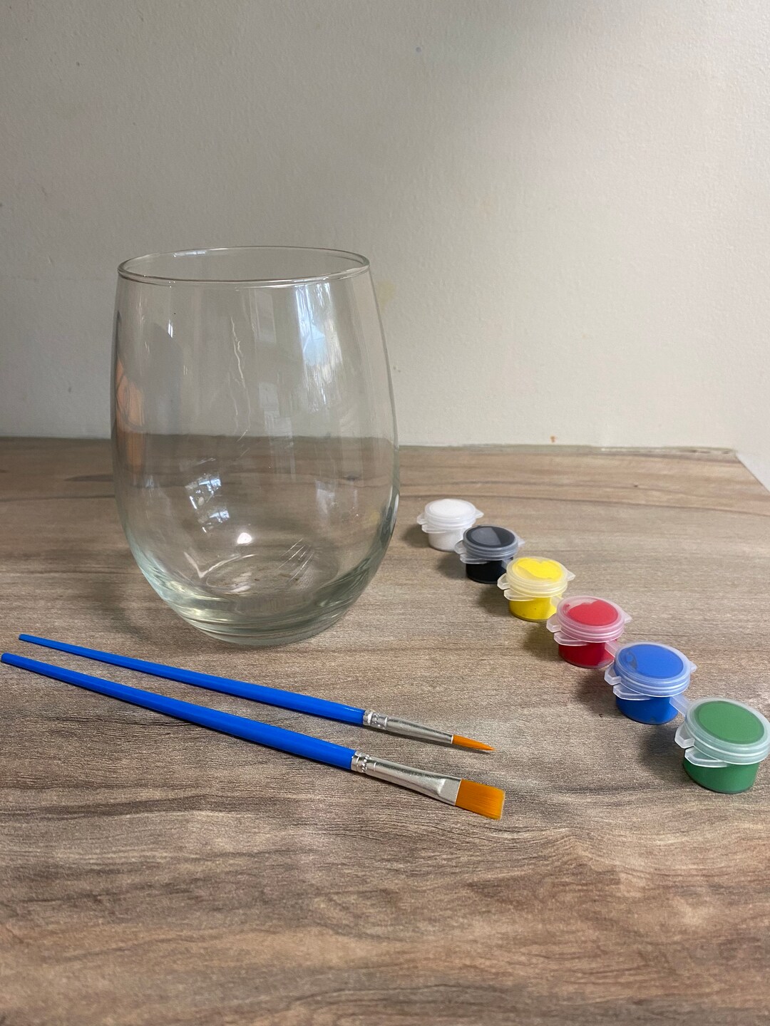 Paint Your Own Wine Glass, Personalized Wine Glass, Paint Kit
