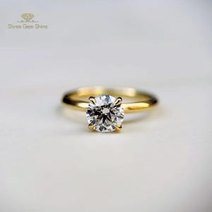 Round Brilliant 1 CT Lab-Grown Diamond Engagement Ring - IGI Certified Solitaire Wedding Jewelry by Shreegemshine