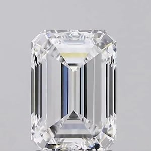 1.0 Carat Emerald Cut Lab Grown Diamond IGI Certified / F Colour VVS1 Clarity Loose Cvd Diamond / Hand Made Emerald Cut Cvd diamond