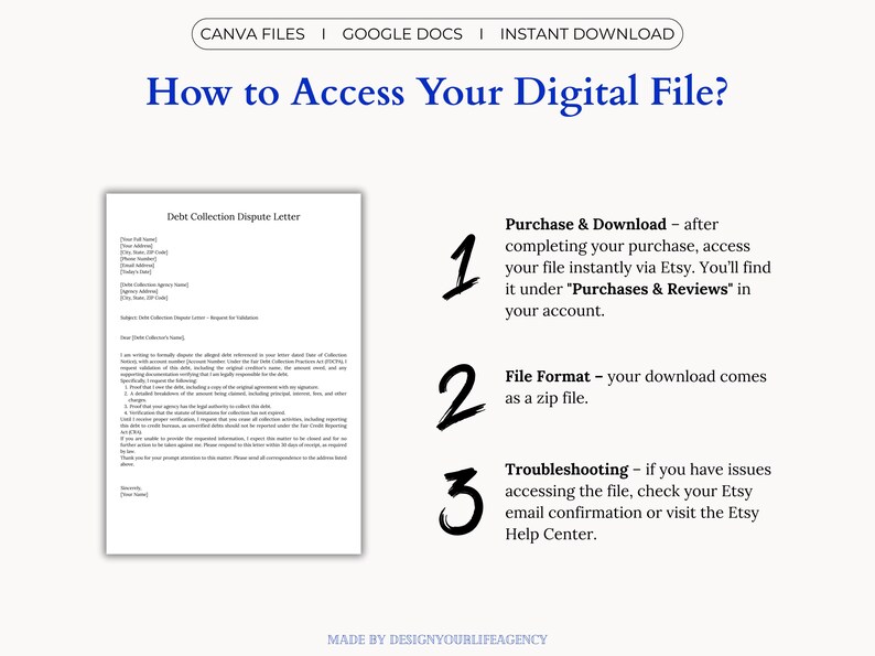 Debt Collection Dispute Letter Template: Stop Creditor Harassment ...