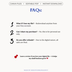 Editable Tenancy Agreement Template in Canva and PDF formats. Includes A4 and US Letter sizes for easy use worldwide. Customize text, fonts, and layout in Canva, or use the fillable PDF version to type directly into the contract. Ideal for landlords, property managers, or tenants who need a clear, professional rental contract. Printable, editable, and instantly downloadable—perfect for managing rental agreements quickly and efficiently.
