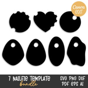 Nailfie Svg, NailFie schijfsjabloon, nagelstyliste, nagel foto prop, nagel tech, nagelstyliste, lasergesneden bestand, canva, Instant Download