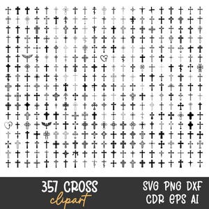 Cross Svg, Cross Clipart, Christian Svg, Catholic Svg, Jesus Cross Svg, Faith Cross Svg, Religious Svg, Easter Svg, Cut Files For Cricut