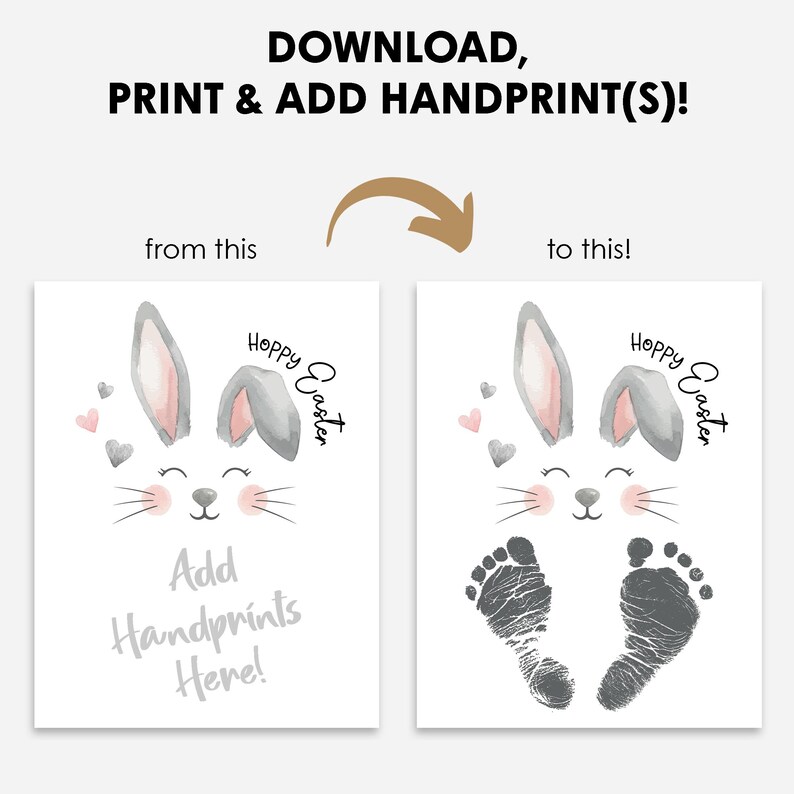 Easter Handprint Art Bundle, Easter Handprint Art Craft, Toddler Craft ...