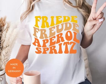 Aperol Spritz T-Shirt Perfekt für Frühling, Sommer & Urlaub Day Drinking Spruch Shirt Sonne Urlaub mit Freunden Aperol Spritz Geschenk Shirt