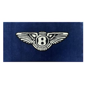 Bentley logo theme rugs hand Tufted carpet wool