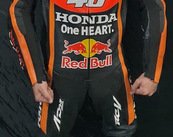 Honda Repsol Herr/Dam Motorcykel Läderställ | CE Nivå 1 Skydd