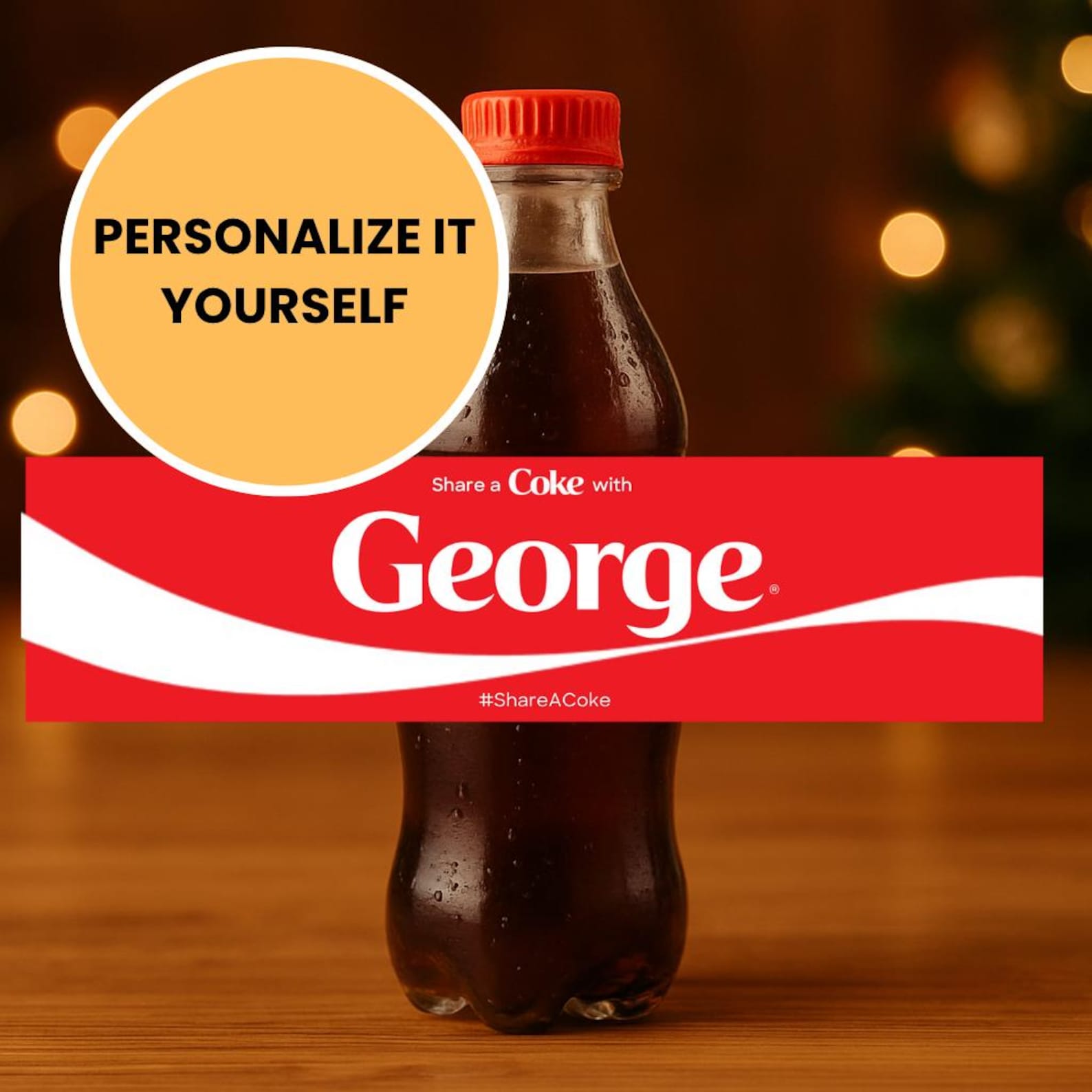 DIY Editable Custom Coke Bottle Label | Personalized Cola Label ...