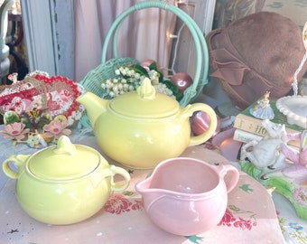 Vintage Lu-Ray Pastels Tea Set