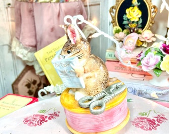 s*o様 Beatrix potter antique objects Vintage 1978 Beatrix Potter Lady Mouse Music Box by Schmid - Etsy