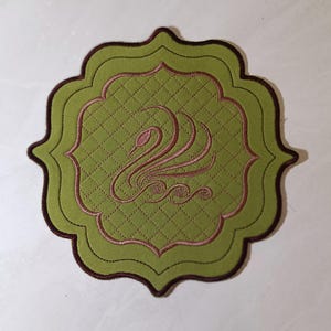 ITH Swan Embroidery Design: Table Decor, Napkin, Coaster (Digital Download)